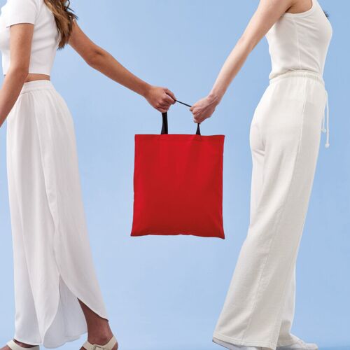 Nutshell® Varsity cotton shopper short handle RL130_MOD Varsity cotton shopper short handle Thumbnail