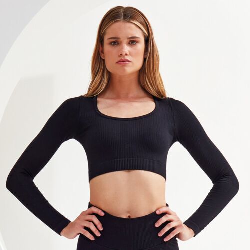 TriDri® Women’s TriDri® ribbed seamless '3D Fit' crop top TR224_MOD Women’s TriDri® ribbed seamless '3D Fit' crop top Thumbnail
